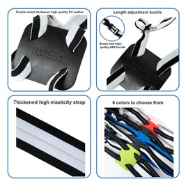 Luggage Straps for Suitcases, Travel Accessories to Connect Two Suitcase, Add A Bag Luggage Strap for Carry On Luggages Adjustable Buckle Belt (White/Black-1pcs)