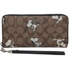 GOYA Women's Leather Long Wallet with Snoopy Print Signature, Peanuts
