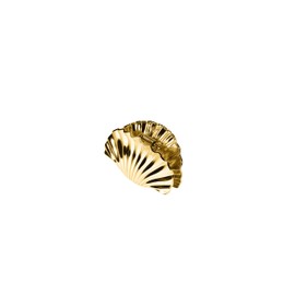 Purelei® Stainless Steel Shell Hair Claw Clamp - Elegant Maritime Hair Accessory in 18K Gold or Silver - Ideal for Open Hair & Updos - 56.8 x 39.7mm 25.5g (Gold)