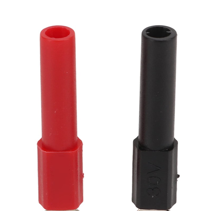U Fork Spade Connector, Y Spade Plug 4mm Jack Red