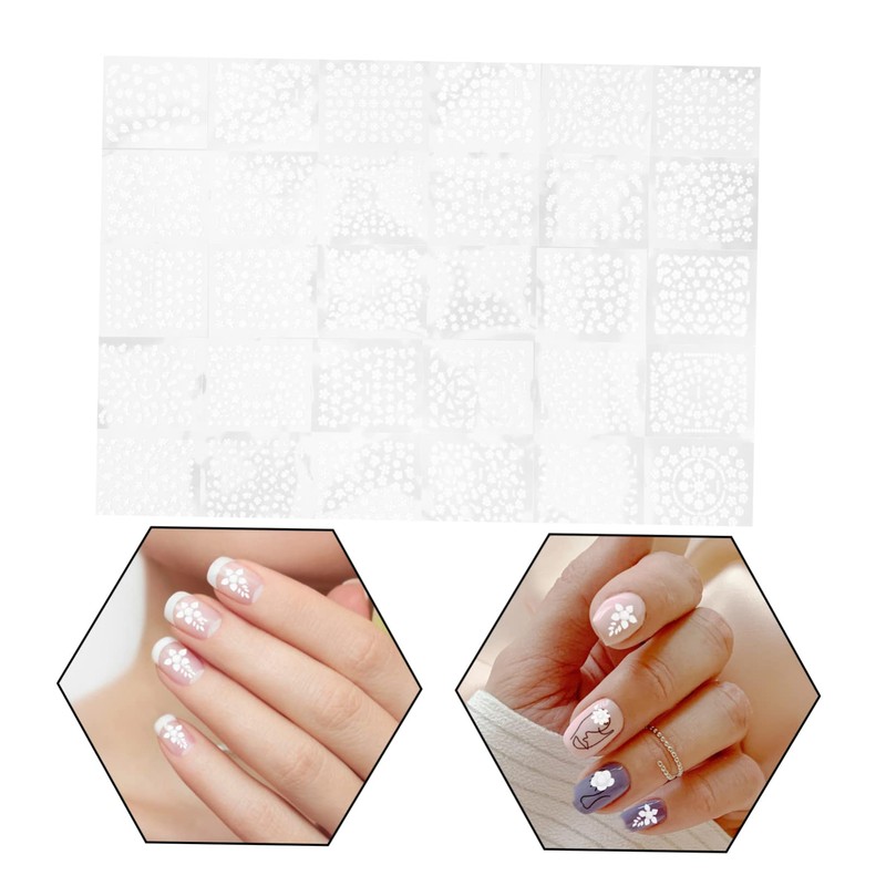 Vaguelly 30 Sheets Floral Nail Stickers Easy DIY Nail Art