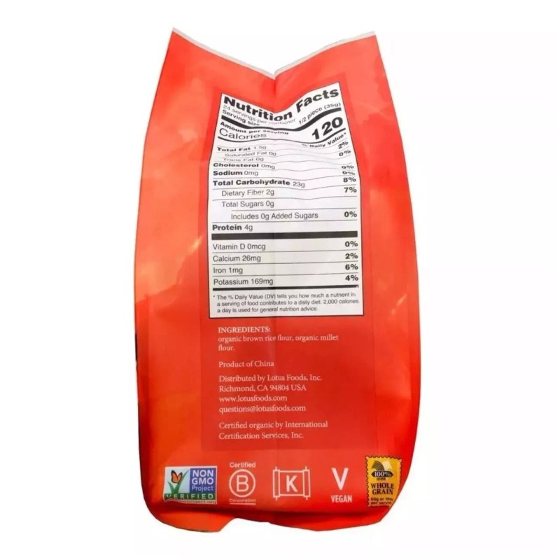 Lotus Foods Gourmet Organic MIllet and Brown Rice Ramen Noodles