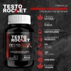 Testo Rocket Multivitamínico Hombres 60 Cápsulas Maca Negra Zinc