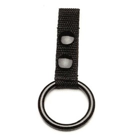 Police Nylon Web Night Stick Baton Ring Holder for Duty Belt with 2 Black Snaps