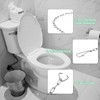 uxcell 5Pcs Toilet Flapper Chain, 9.8" Stainless Steel Toilet Handle