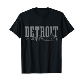 Detroit Skyline Pride Vintage Detroit Michigan T-Shirt