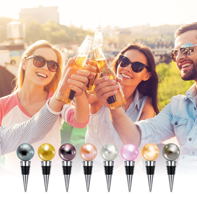 60 Pieces Metal Bottle Stopper Blank Stainless Steel Wine Bottle