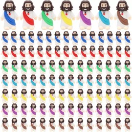 100 Pack Mini Jesus Figurines Bulk Little Jesus Figures Toys Religious Jesus ...