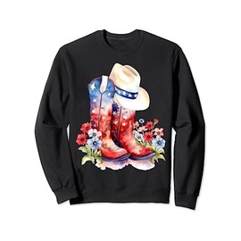 American Boots and USA Hat Design Sweatshirt