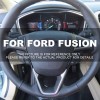 AQJ 15" Steering Wheel Cover Genuine Leather for Ford Fusion