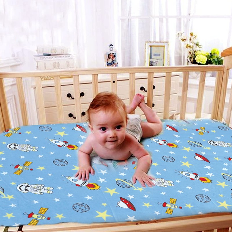 Indus Textiles 2 Pack Cot Bed Fitted Sheets Easy Care