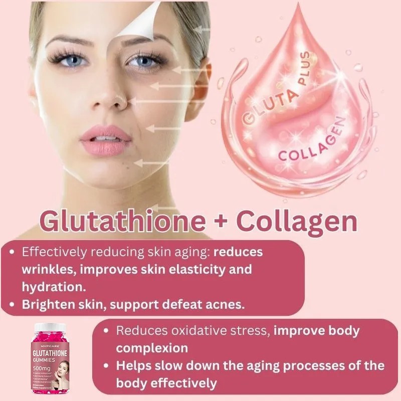 Glutatión Cuidado De La Piel Gominolas De Colágeno 60 Frutos