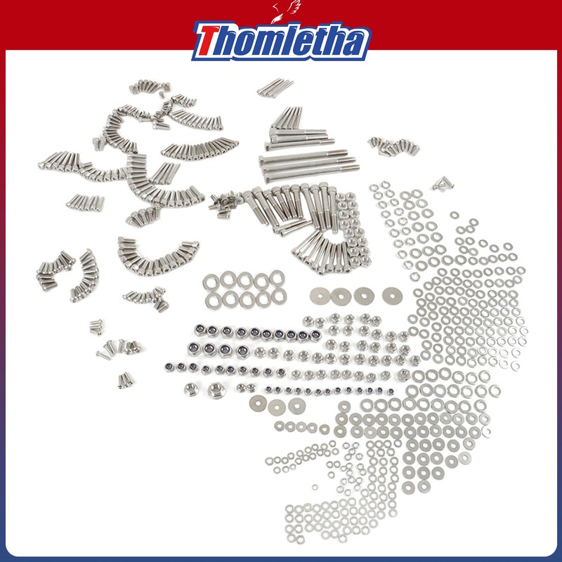 Thomletha 667 Pcs Stainless Steel Bolt Screw Kit Replacement for