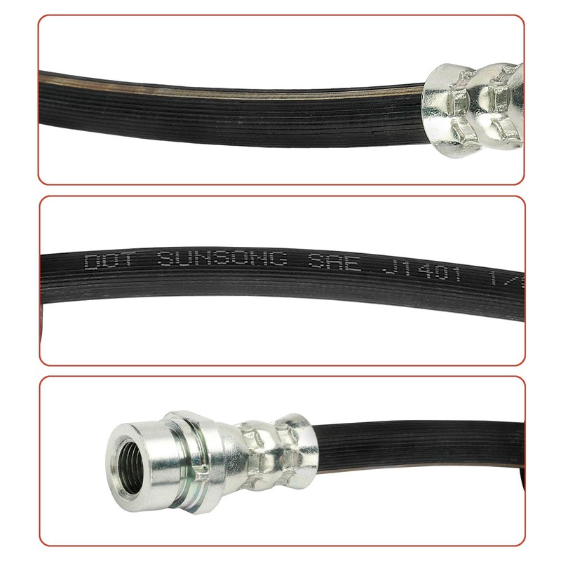 Frankberg 2 x Rear Brake Hose Compatible with Mondeo III