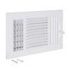 EZ-FLO 61614, White Three-Way Sidewall/Ceiling Register, 10 inch (W) x