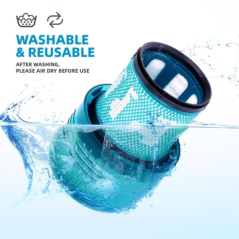 Dyson V15 Filter, 2-Pack Premium True HEPA Replacement Filters Compatible