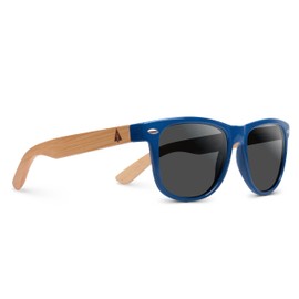 Treehut Ebony Wood Sunglasses for Men and Women - 52mm Lens Retro Polarized Sunglasses with UV Protection for Outdoor Activities - Lightweight Wood Frame Sunglasses for Men with Gift Box