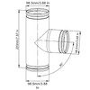 Ducting Pipe T Piece Connector Metal Tee Joint Aluminium Ventilation