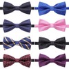 AUSKY 8-Pack Pre-Tied Bow Ties for Men & Boys |