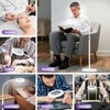 NUEYiO 12X Magnifying Glass with Light and Stand, 3-Color Stepless
