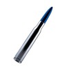 VMS Racing 50 Cal Caliber CHROME BLUE TIP BULLET ANTENNA
