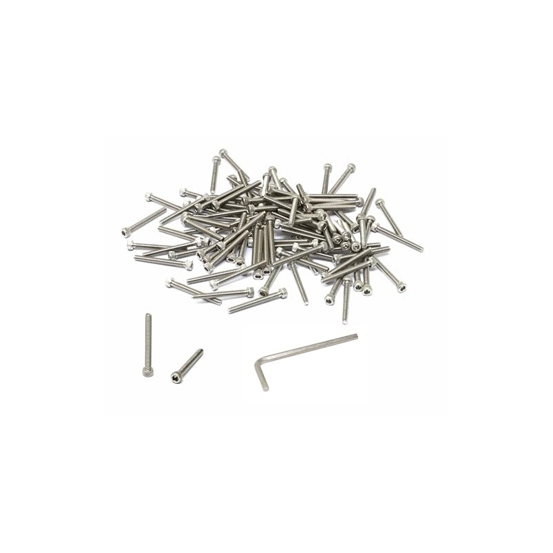 iexcell 100 Pcs #4-40 x 1 Stainless Steel 304 Hex
