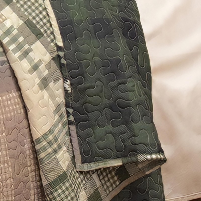 Black Forest Décor Black Bear Log Cabin Quilt Bed Set