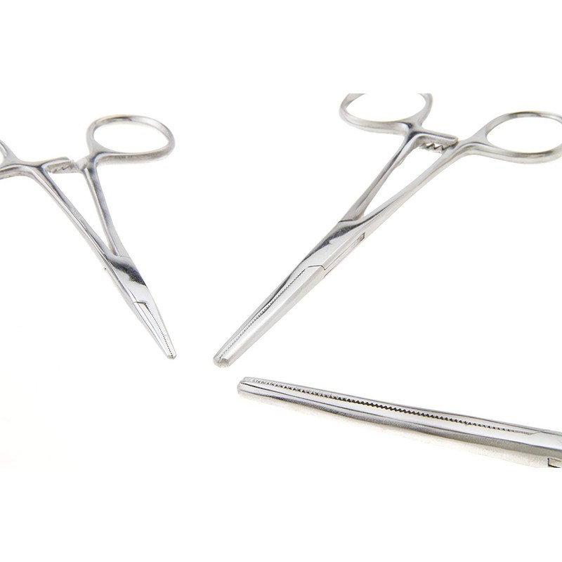 Apical 6-Piece Hemostat Forceps Set - Stainless Steel Straight &