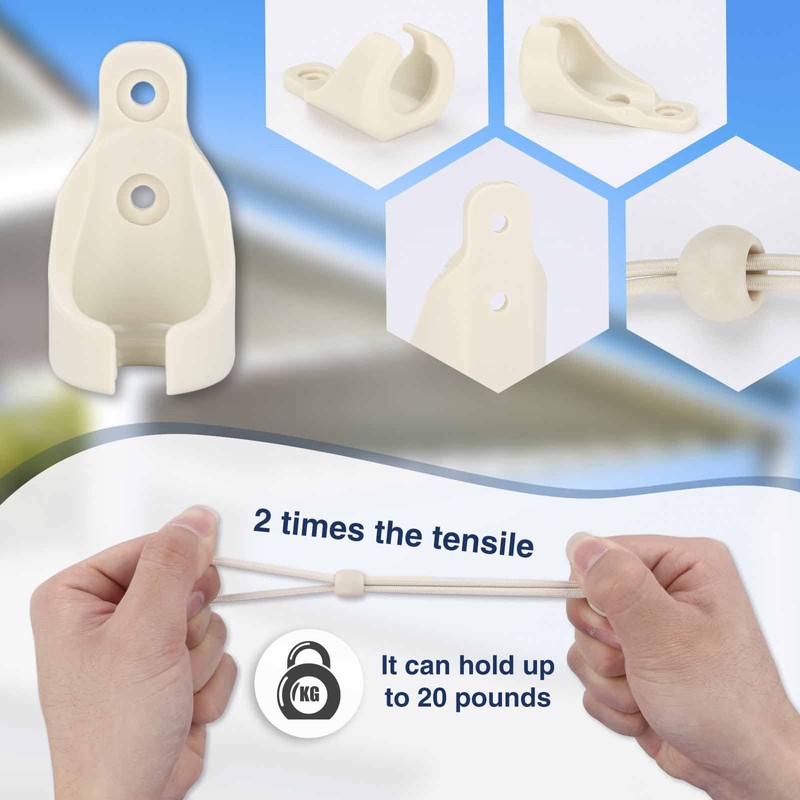IVYSUN Shade Replacement Parts,Compatible with Coolaroo Exterior Roller Shade(Sand,3 Set)