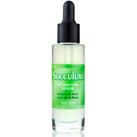 Succuluxe Hydration Serum - with Hyaluronic Acid, Aloe Vera & Rose for Sensitive Skin & Dry Skin
