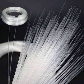 PMMA Plastic End Glow Optical Fiber Light Cable for Car Home Roof LED Fiber Optic Star Ceiling Light lamp DIY Decoration (1.0mm*2m*100pcs)