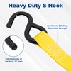 Leyso 2 Inch x 6 Ft Retractable Ratchet Straps, Auto