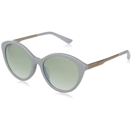 ARMANI EXCHANGE AX4134SF Sunglasses, SHINY OPALINE AZURE FRAME / GRADIENT GREEN MIRRROR SILVER LENS