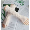 aisa napa Lace Arm Cover, Long, 17.7 inches (45 cm),