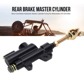 Universal Rear Brake Master Cylinder Rear Foot Brake Hydraulic Master Cylinder Pump for Motorcycle ATV Dirt Bike (Black) for Brake Cylinder Motorcycle Rieju MRT 50 Brake Caliper Rear Brake