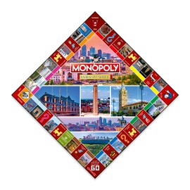 Monopoly Board Game Kansas City Edition: 2-6 Players Family Board Games for Kids and Adults, Board Games for Kids 8 and up, for Kids and Adults, Ideal for Game Night