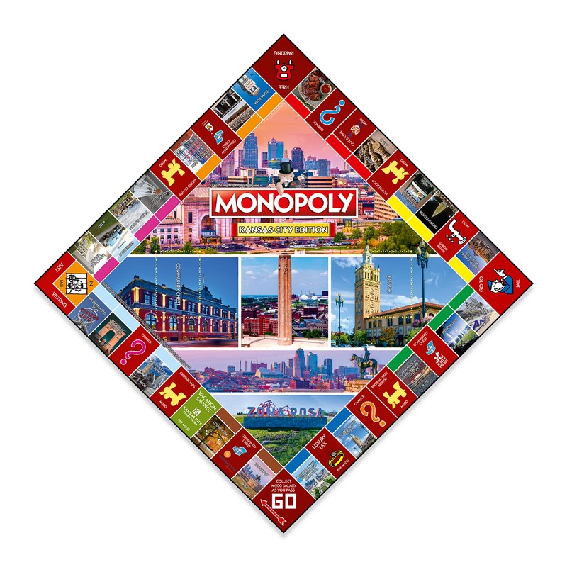 Monopoly Board Game Kansas City Edition: 2-6 Players Family Board