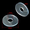 FMHXG 50PCS PVC Spacer Anti Slip Transparent Soft Gasket 20x6.5x2mm