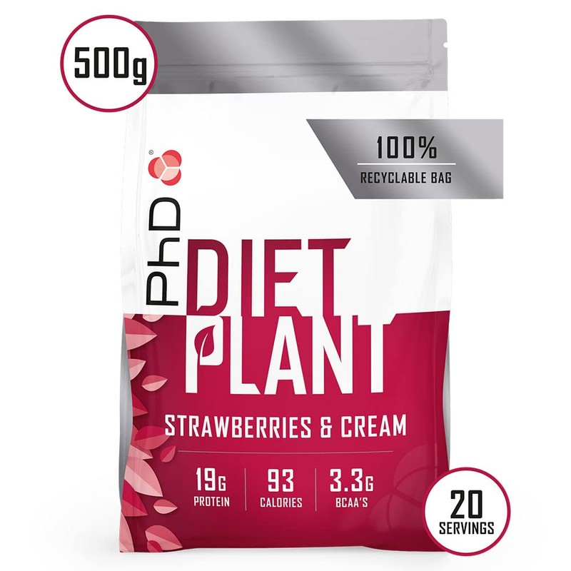 PhD Nutrition Diet Plant, Vegan Protein Powder Plant Based, Strawberries