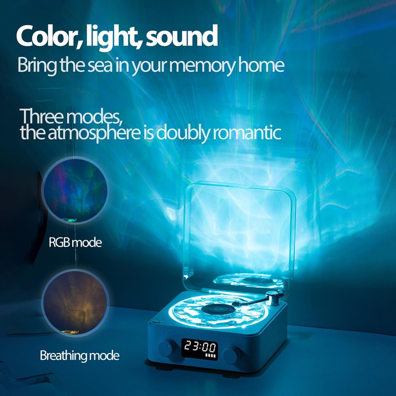 Bluetooth Record Player, 3 in 1 Vinyl Speaker in Record