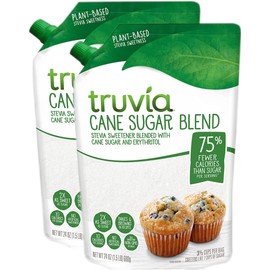 Truvia Sweetener Baking Blend, Now Called "Cane Sugar Blend" 2 Pack, 1.5 LBS each