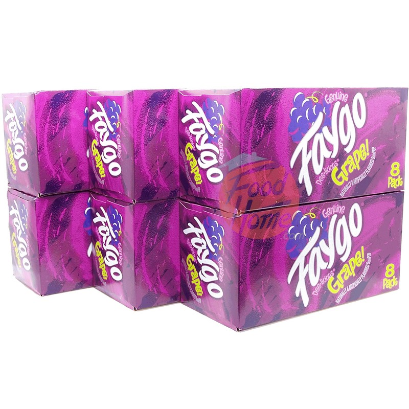 Faygo Grape! flavored soda pop. 8-pack 12-fl. oz. cans in