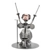 STEEMO Screw Man Musician Drummer Gift Metal Decoration 13 x