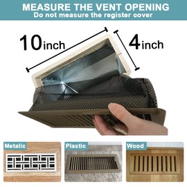 Floor Register Cover Trap, Floor Air Vent Cover Screen for Home Air Vent Filters 5-Pack Floor Vent Mesh Filters Net Trap… (4 x 10 Inch)