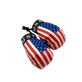 Red Hat Ent Hanging Car Mirror Mini Boxing Gloves (USA)