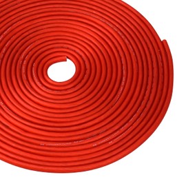 Conext Link 5 FT 10 AWG GA Full Gauge Battery Power Cable Ground Wire Frost Red OFC Copper （10155）