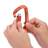 25KN Safety Lock D Buckle Outdoor Rock Climbing Rescue Carabiner