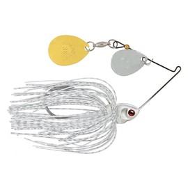 BOOYAH Covert Finesse Double Colorado-White Silver Scale/Pearl Head #3.5 Gold Colorado #3 Nickel Colorado