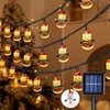 Glaxcidy Solar Christmas String Lights, 22.9 Ft 50 LEDs Snowman