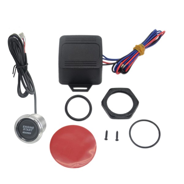 Unifizz 12V Car One-Button Start Switch Kit, Keyless Engine Ignition